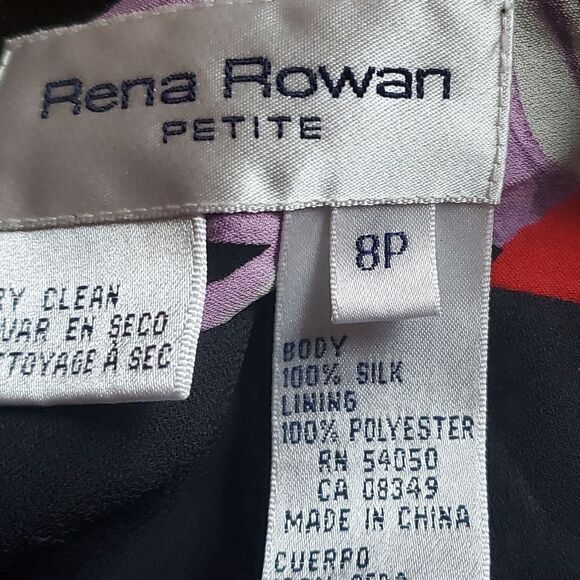 RENA ROWAN SIZE 8P FLORAL LINED LOVELY - Picture 6 of 6